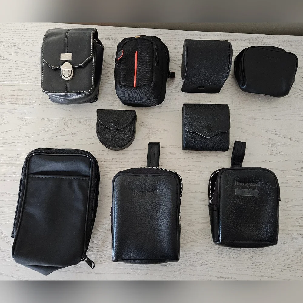 9 Camera Lens Cases Body Flash Canon, Pentax Honeywell Rollei Case Logic